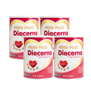Combo 4 Lon Sữa Hogi Plus Diecerna 900g – Thực Phẩm Bổ Sung Dinh Dưỡng Cho Người Cần Kiểm Soát Đường Huyết, Dễ Uống